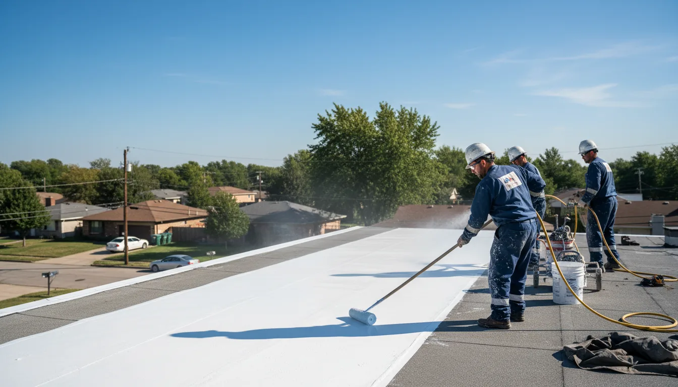 Commercial roof coating in Steen, MN near me